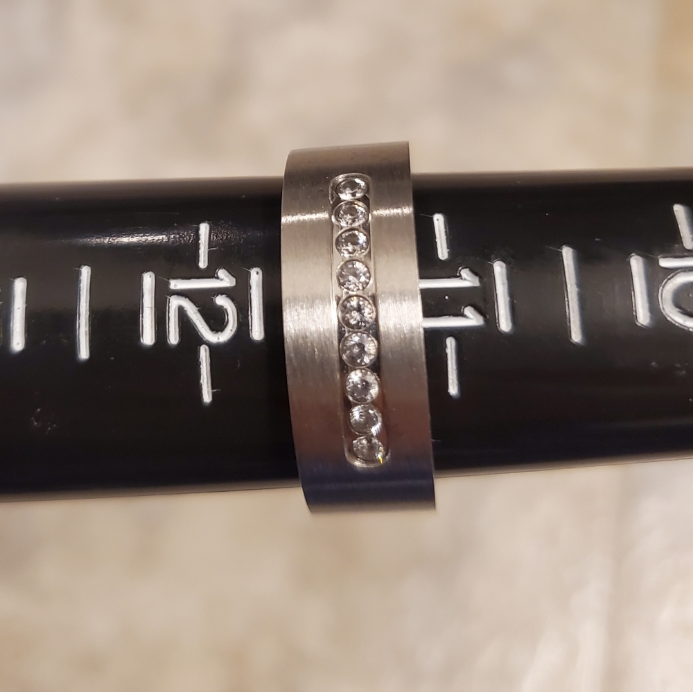 Plump Stainless Steel Titanium Band Size 11.5